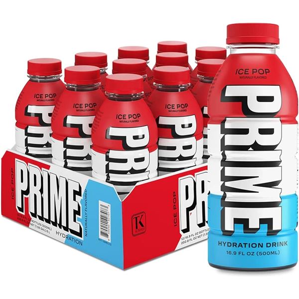 12 X 500ML PRIME HYDRATION ICE POP FLAVOUR