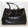 Image 1 : ESTATE GENUINE COACH BLACK LEATHER PURSE