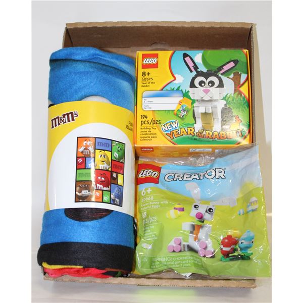 NEW 3 ITEMS LEGO EASTER BUNNY
