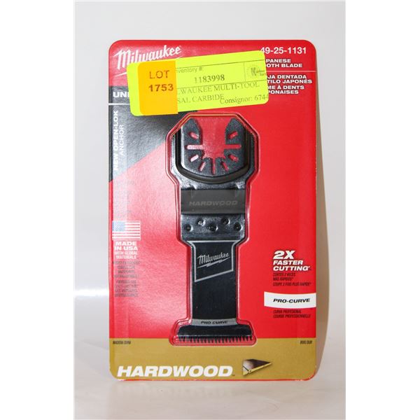 NEW MILWAUKEE MULTI-TOOL UNIVERSAL CARBIDE