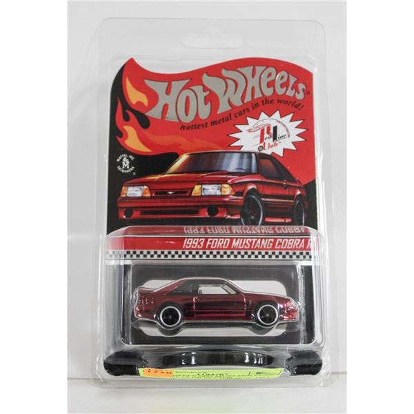 HOT WHEELS 1993 MUSTANG COBRA REDLINE CLUB SEALED