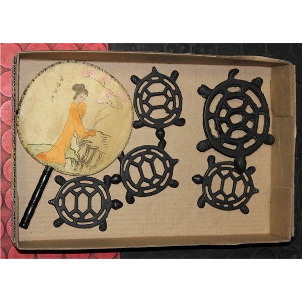 ESTATE CAST IRON TURTLES +