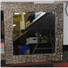 Image 1 : SILVER FRAMED FANCY MIRROR 26" X 26"