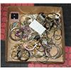 Image 1 : FLAT OF VARIOUS COSTUME JEWELRY SOME SILVER PLATED