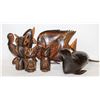 Image 1 : HAND CARVED WOOD LOT OF 7
