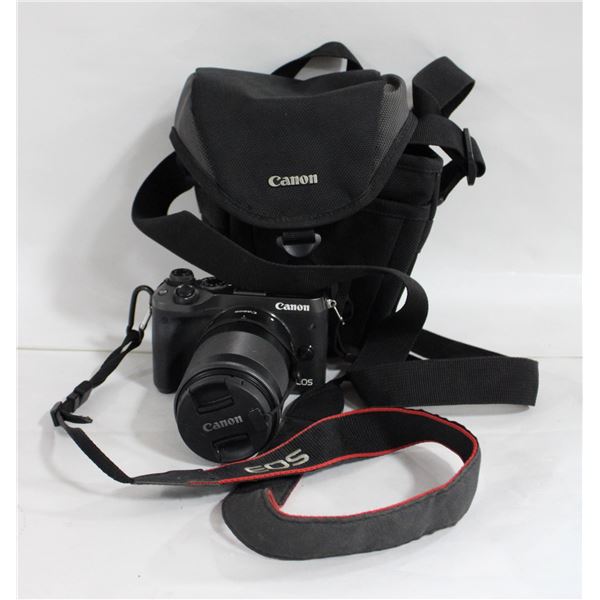 CANON EOS CAMERA WITH CASE INCLUDES BATTERY AND