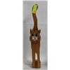 Image 1 : HANDMADE CAT WOODEN DOOR STOPPER