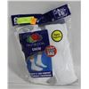 Image 1 : WHITE CREW SOCKS 6-12 SIZE 6-PACK
