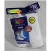 Image 1 : WHITE CREW SOCKS 6-12 SIZE 6-PACK