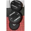 Image 1 : PAIR OF 27.5 POUND HAMMER STRENGTH DUMBELLS
