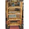 Image 1 : VINTAGE 4 TIER BAMBOO SHELVING UNIT - FOLDING