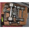 Image 1 : DUMBELLS 4X8 4X3 1X10 1X5 59 TOTAL POUNDS