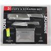 Image 1 : SHMIDT GRIDIRON SERIES 3PC KNIFE & SCRAPER SET