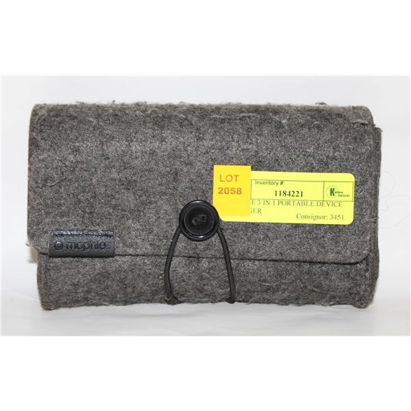 MOPHIE 3 IN 1 PORTABLE DEVICE CHARGER