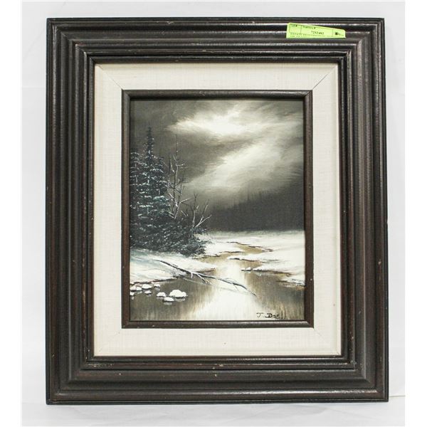 ESTATE 8" X 10" ORIGINAL ACRYLIC OIL FRAMED