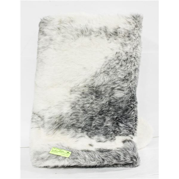 6FT FAUX STEER COWHIDE AREA RUG-ESTATE