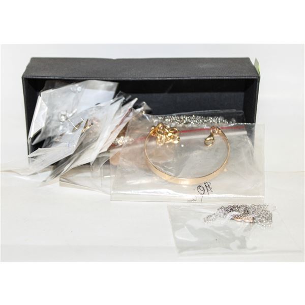 17 POUCHES OF NEW JEWELRY ALL TOGETHER-ESTATE