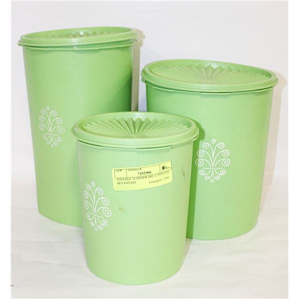 VINTAGE TUPPERWARE CANISTER SET-ESTATE