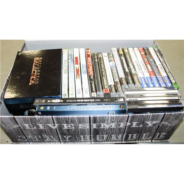 GAMES: XBOX, PS2 & 3 & 4, WII, XBOX360, BATTLESTAR