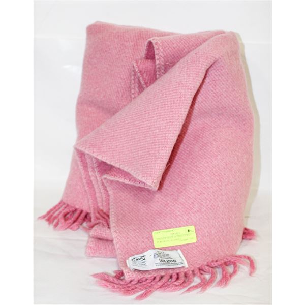 VINTAGE MADE IN GREECE IKEA PURE WOOL BLANKET