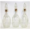 Image 1 : VINTAGE LONDON WINERY LIMITED GLASS DECANTERS