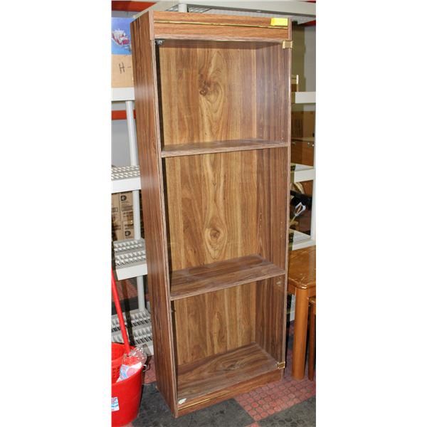 3 TIER CURIO CABINET  66"X 10" X 23.5"