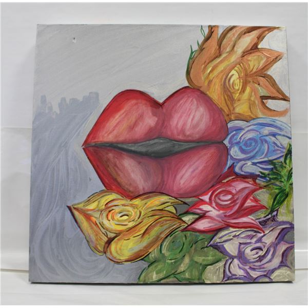 ORIGINAL PAINTING ARTIST "JCK" 24" X 24" (#22)