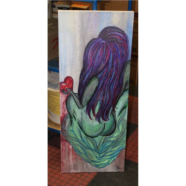 ORIGINAL PAINTING ARTIST "JCK" 14" X 40" (#38)