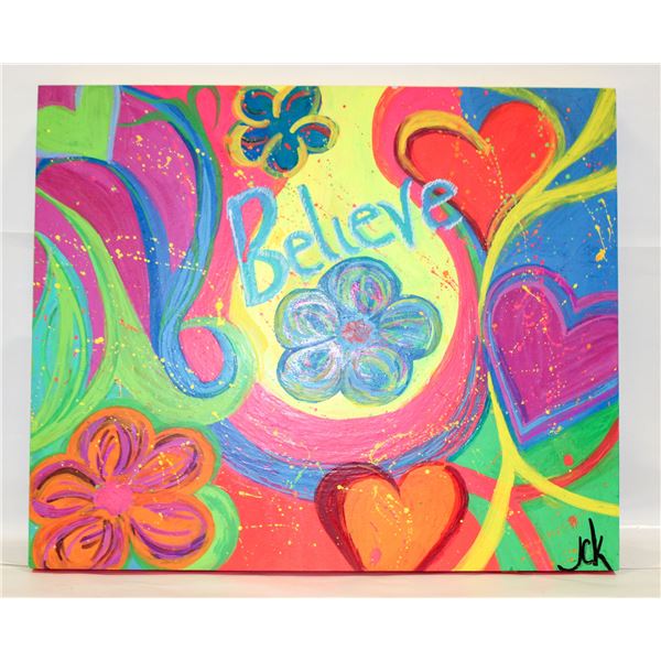 ORIGINAL PAINTING ARTIST "JCK" 20" X 24" (#32)