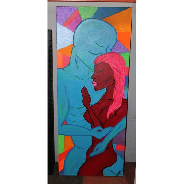 ORIGINAL PAINTING ARTIST "JCK" 16" X 40" (#28)