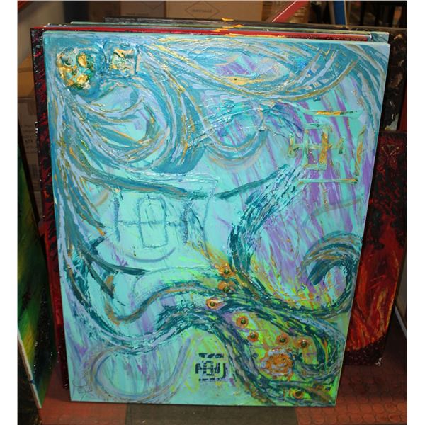 ORIGINAL PAINTING ARTIST "JCK" 30" X 40" (#9)