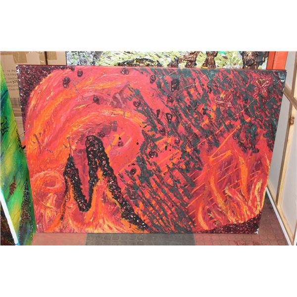 ORIGINAL PAINTING ARTIST "JCK" 30" X 40" (#14)