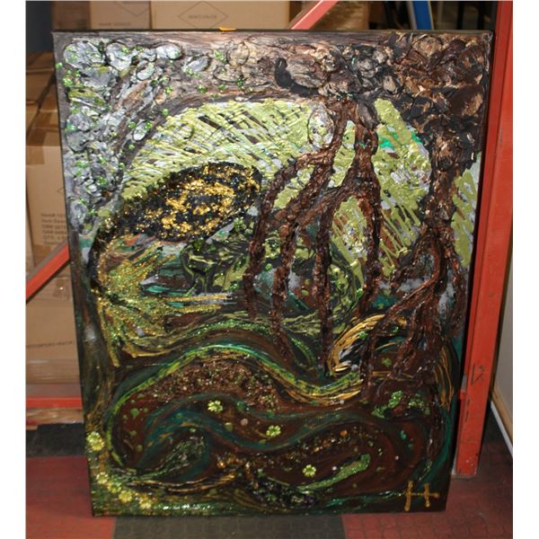 ORIGINAL PAINTING ARTIST "JCK" 30" X 40" (#11)