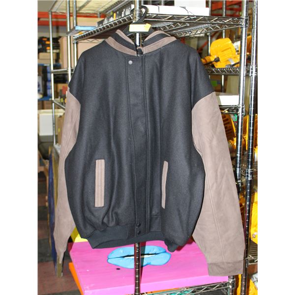 NEW B&W COLLECTION 50% BRWN LEATHER JACKET XL