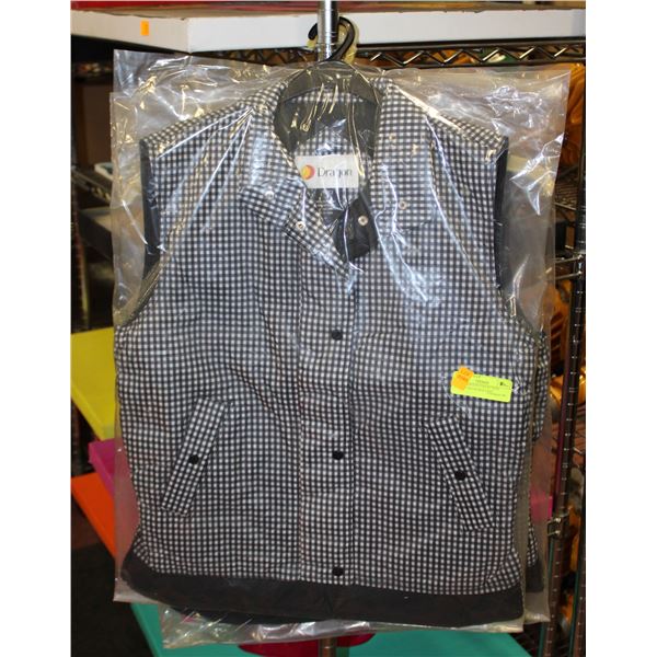3 NEW DRAGON COLLECTION SMALL CHECKERED VEST
