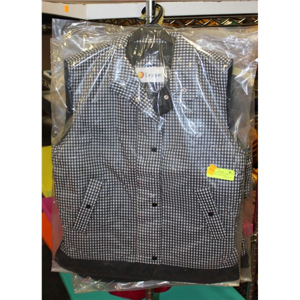 3 NEW DRAGON COLLECTION SMALL CHECKERED VEST