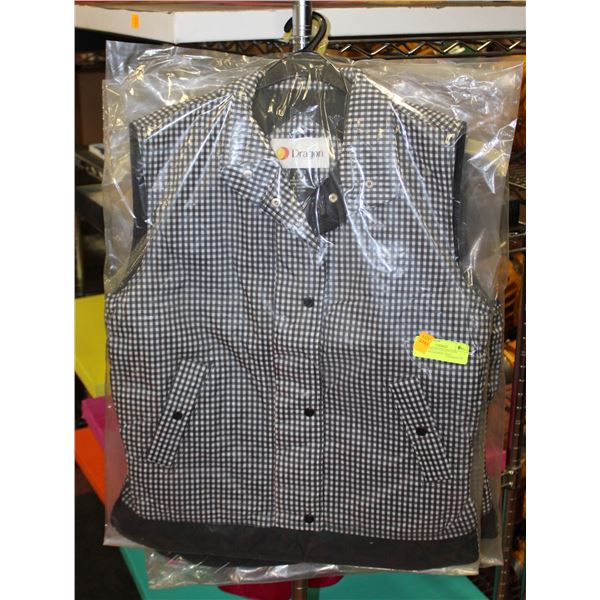 3 NEW DRAGON COLLECTION SMALL CHECKERED VEST