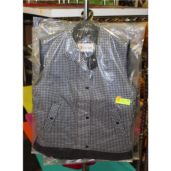 3 NEW DRAGON COLLECTION SMALL CHECKERED VEST