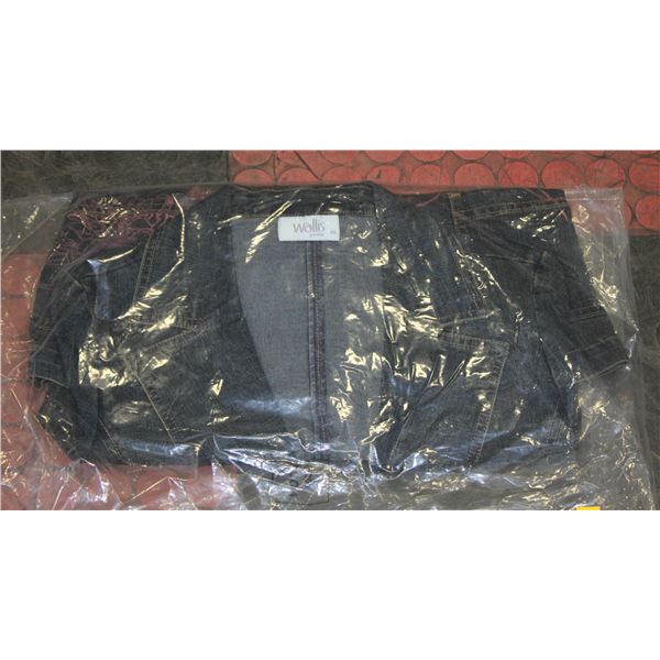 NEW WALLIS JEAN SKIRT SIZE 10 W/ FLOWER DESIGN