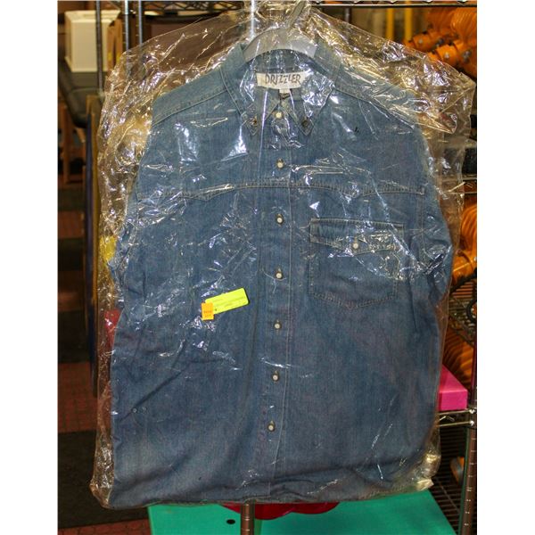 2 NEW DRIZZLER L JEAN SHIRTS