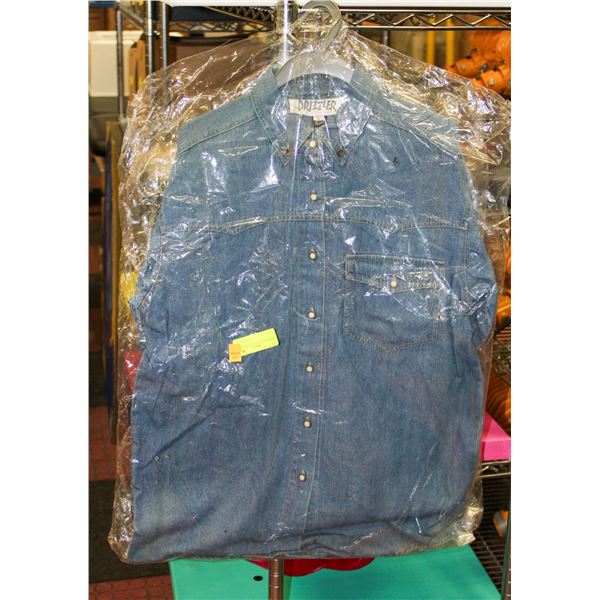 3 NEW DRIZZLER L JEAN SHIRTS