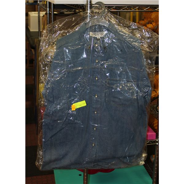 3 NEW DRIZZLER L JEAN SHIRTS