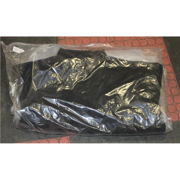 NEW B&W COLLECTION 50% NAVY/BRN LEATHER JACKET S