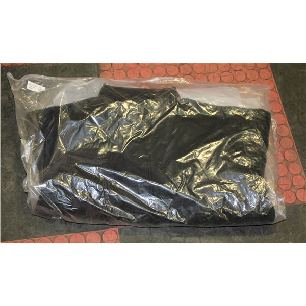 NEW B&W COLLECTION 50% NAVY/BRN LEATHER JACKET S