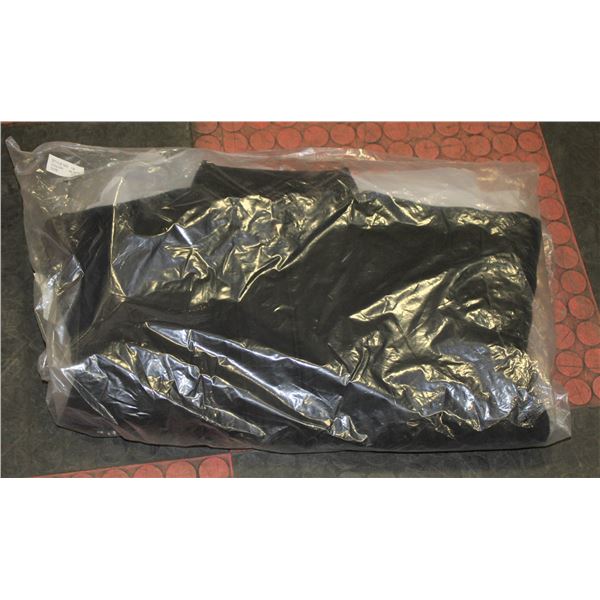 NEW B&W COLLECTION 50% NAVY/BRN LEATHER JACKET S