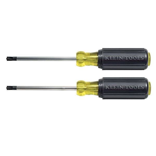 NEW KLEIN TOOLS CUSHION-GRIP SCREWDRIVERS 2 PC SET