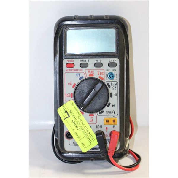 MASTERCRAFT MULTIMETER TESTER WITH PROBES