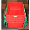 Image 1 : 4 LARGE HINGED LID PLASTIC TUBS
