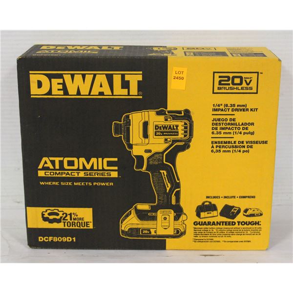 NEW DEWALT ATOMIC COMPACT SERIES 20 MAX