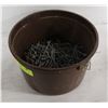 Image 1 : 2-1/4" GALVANIZED FINISHING NAILS APPROX 8LBS